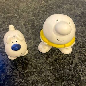 Vintage 1979 Ziggy and His Dog Fuzz Salt and Pepper Shakers By Tom Wilson; Japan
